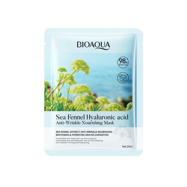 Nourishing mask with hyaluronic acid and fennel oil “BIOAQUA”.(91839)